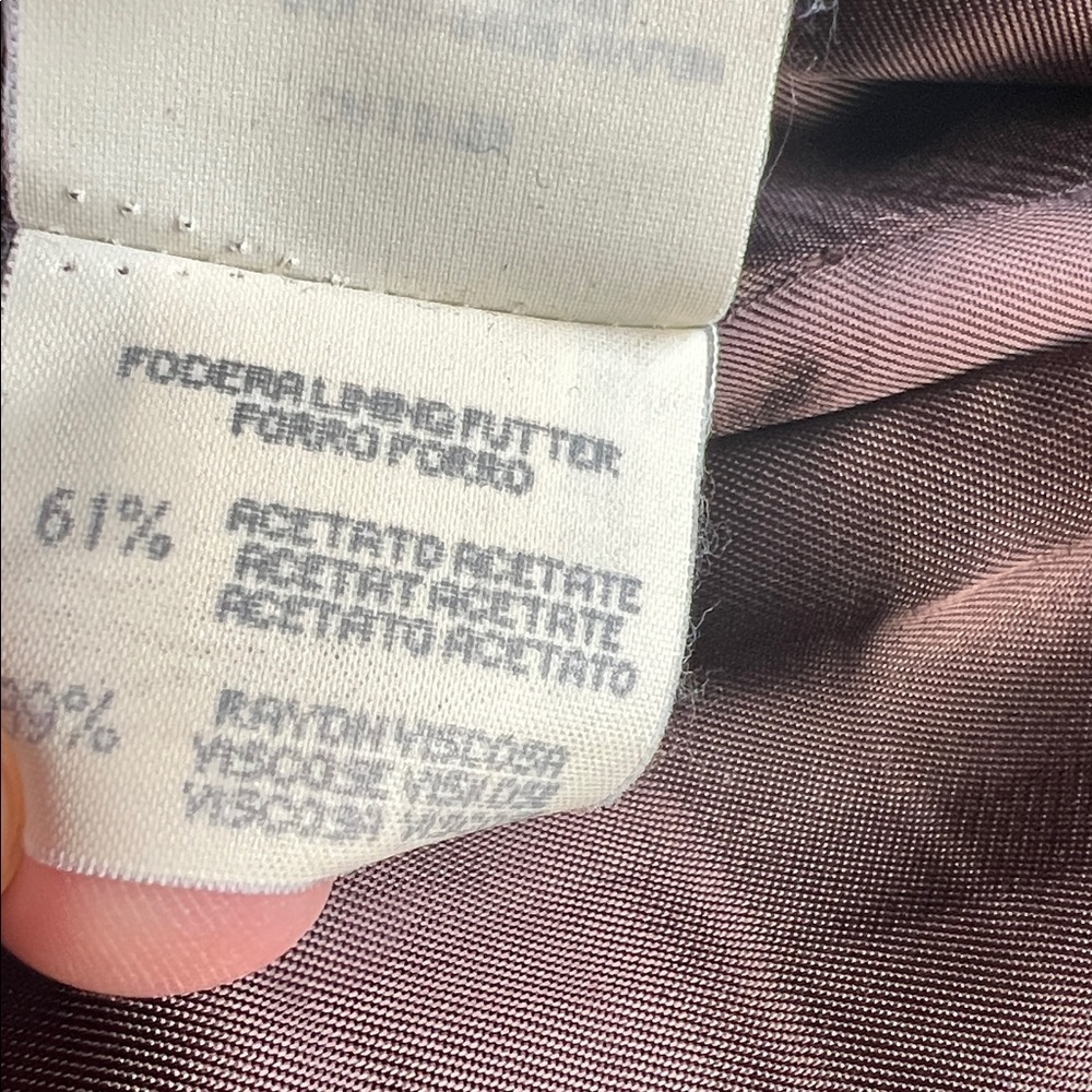 Sleek nylon cotton moto jacket brown large by Stefanel Italy - Picture 11 of 11